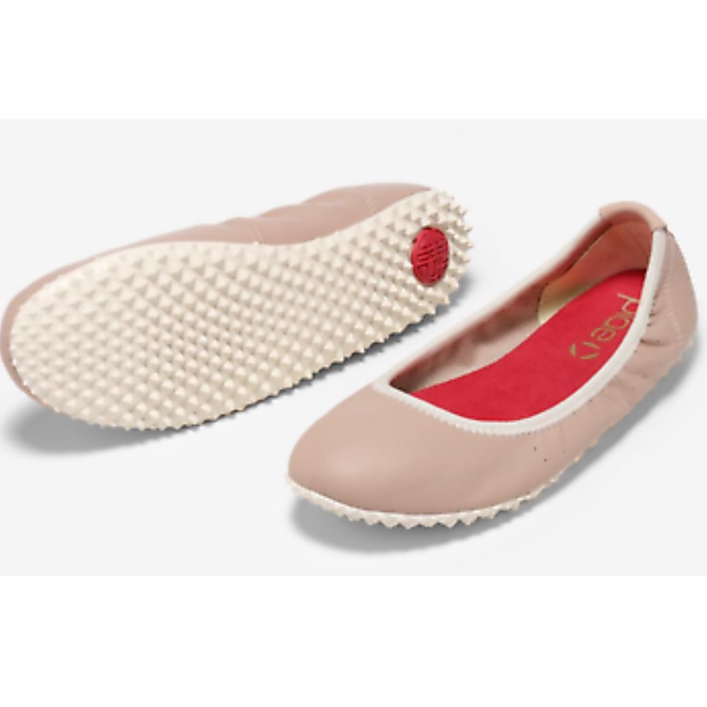 Plae “Crosby” flats in “dusty rose”